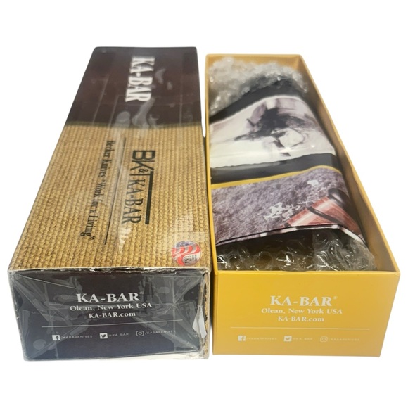 Ka-Bar BK19 Becker Nessmuk BLACK 1095 Steel Fixed Blade 4.3" + Sheath New BOX - Picture 8 of 8